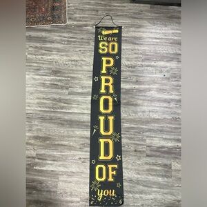 Black and Gold Grad Banner